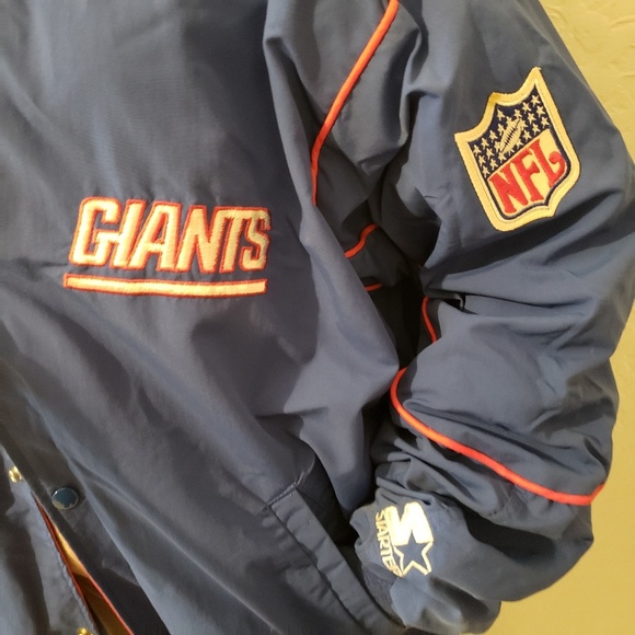 Vintage Starter NFL Giants Jacket Size XL Blue - Picture 8 of 8